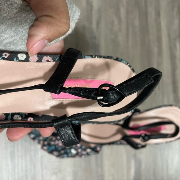 Betsey Johnson Floral Peep Toe Platform Espadrille Jute Sandal Heel​​​ - Picture 2 of 9